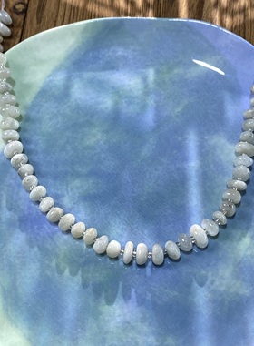 天然白闪光10*5mm随形隔片散珠手工diy串珠手链项链饰品配件S786