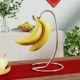 香蕉挂架家用客厅水果盘挂钩悬挂式 果篮创意桌面挂钩果篮家居摆件