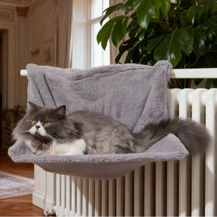 暖气片猫窝挂架冬季保暖悬挂式猫吊床家用猫咪窗户阳台晒太阳睡窝