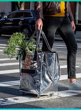 国产瑞士HULKEN浩肯包折叠拖轮包行李包户外出差大容量jennie同款