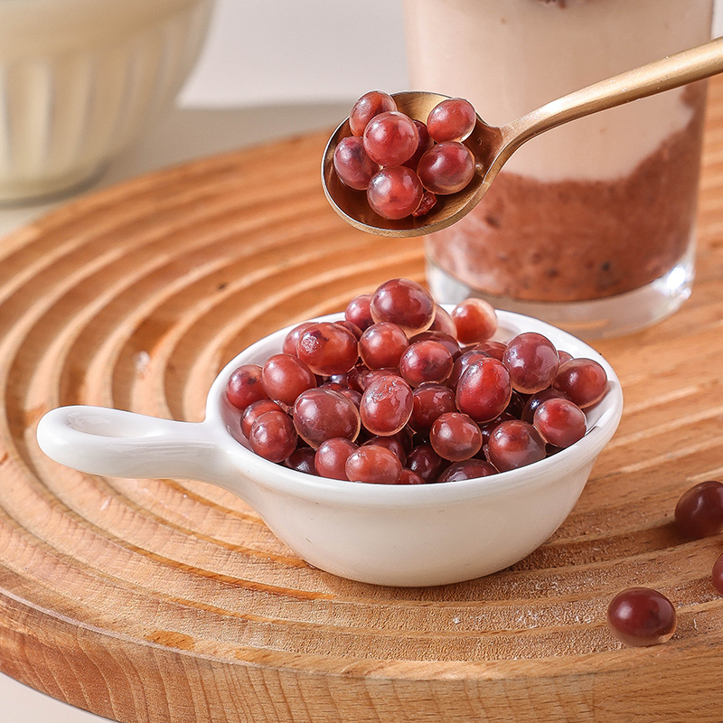 红豆爆爆珠小包装马蹄爆爆蛋奶茶小料甜品原材料热饮配料夹心珍珠