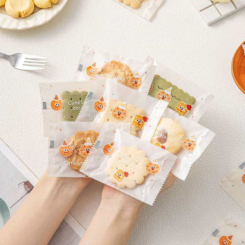 雪花酥机封包装袋打包甜品烘焙小曲奇饼干奶枣单独立个零食牛轧糖