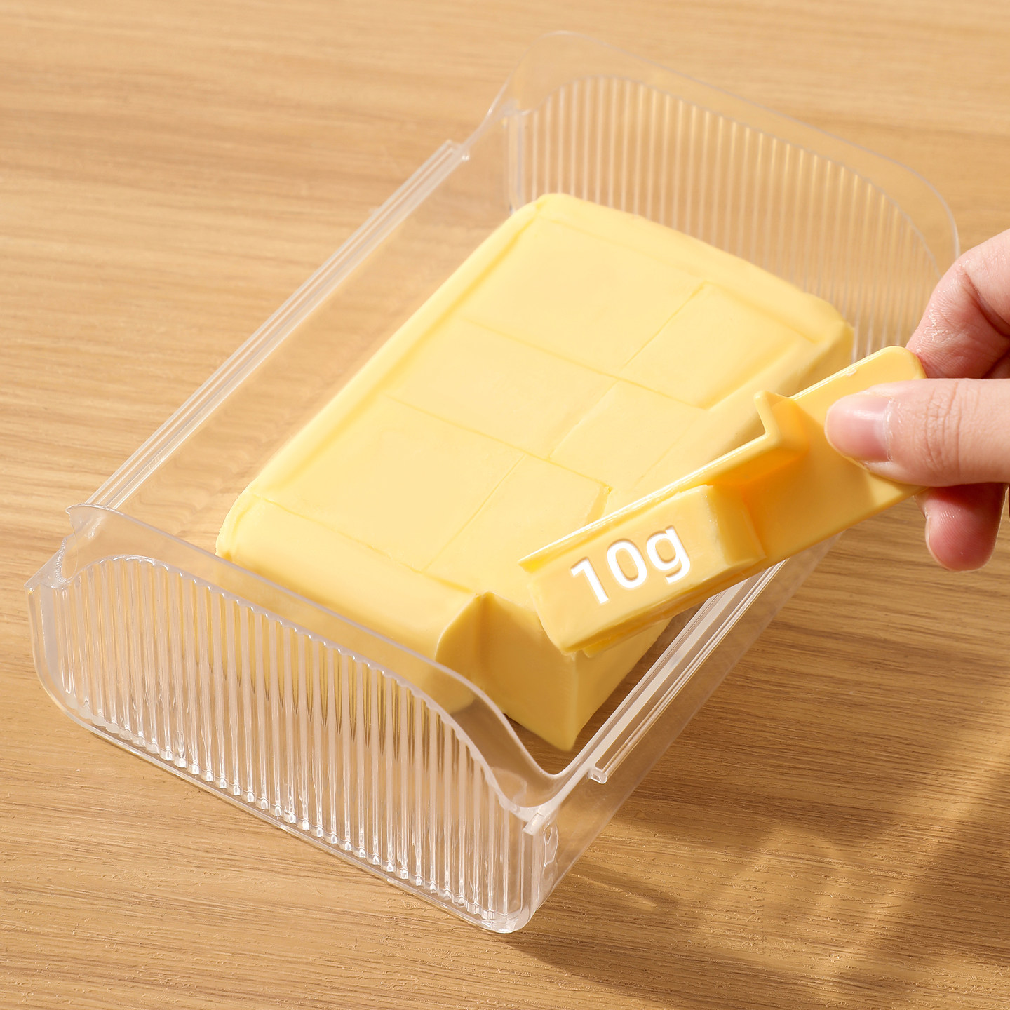 日式切割储存一体收黄油盒纳分装块神器带盖保鲜食品级冰箱专用