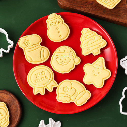 卡通造型圣诞树曲奇饼干模具