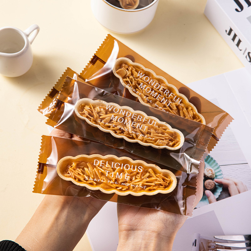 糯米船包装袋焦糖杏仁饼干盒饼干盒字牛轧糖酥机封饼壳高档家商用