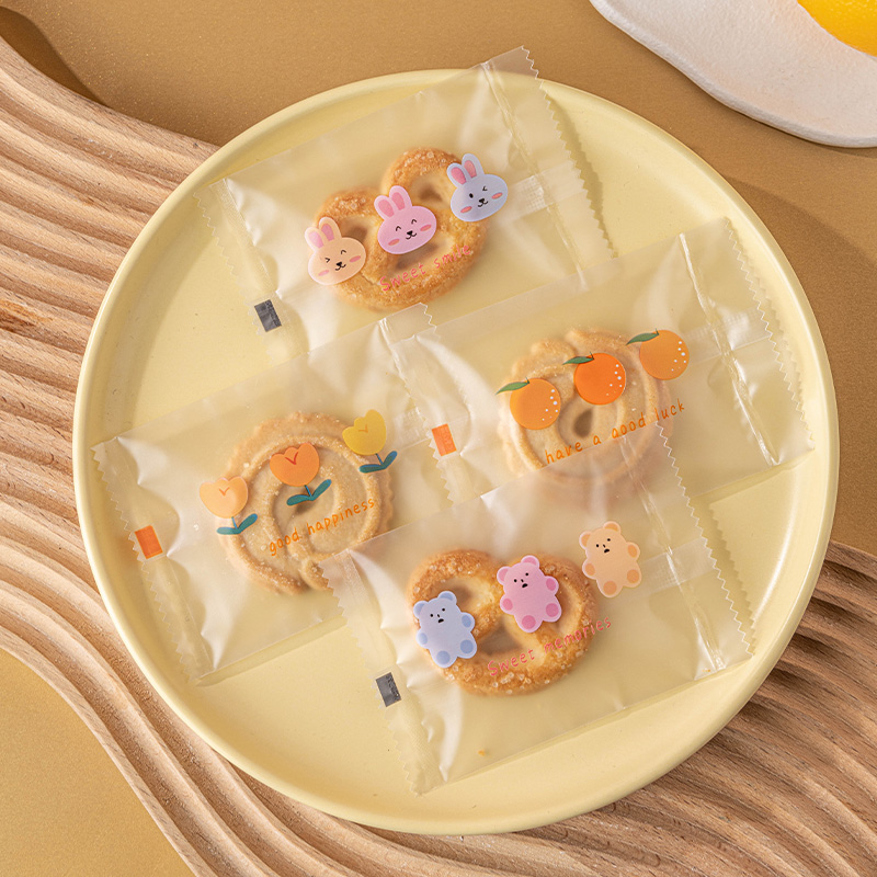 可爱兔子饼干雪花酥包装袋子