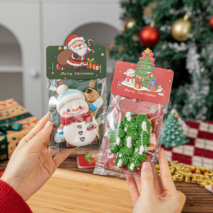 饼干包装袋圣诞烘焙食品级太妃子甜品的糯米船糖果分装机封雪花酥