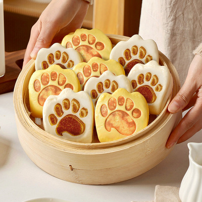 学生早餐虎扒包儿童小孩子健康速食半成品加热即荷叶饼汉堡胚子