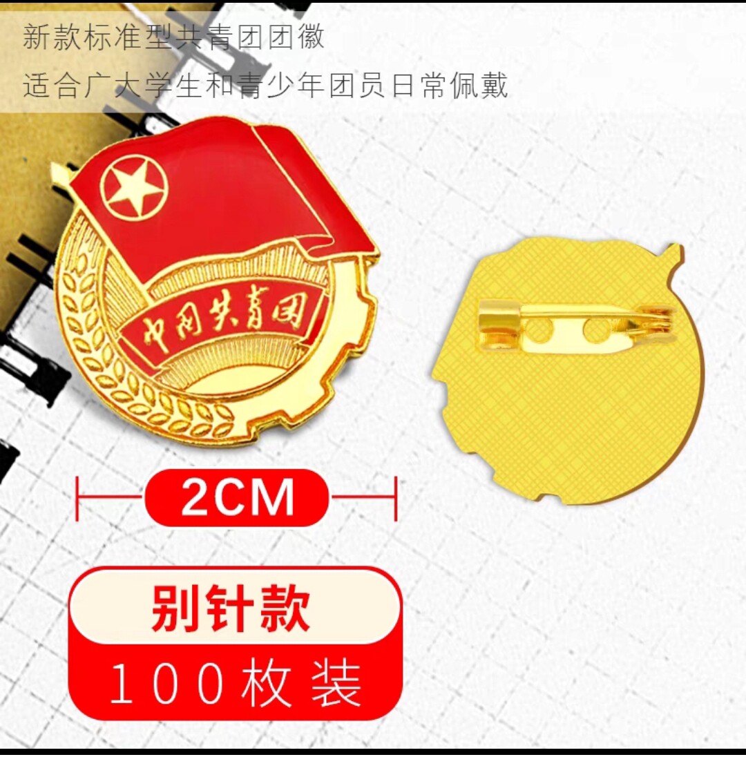 团徽共青团胸针团徽磁吸正版标准型2023新款团员徽章