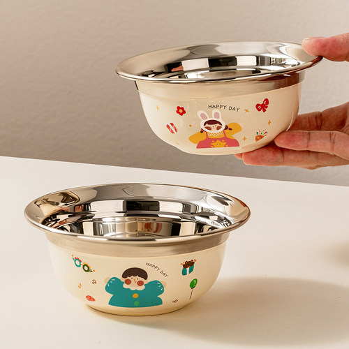 【316食品级】加厚不锈钢防溢碗