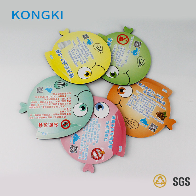 控疾健康小鱼杯垫 隔热垫 健康宣传杯垫印刷logo宣传语 健康知识