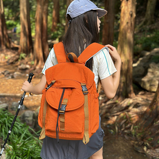 外出轻便旅游大容量双肩包高颜值电脑背包 户外徒步登山包包女新款