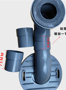 科勒移位器排污管移位器300孔距