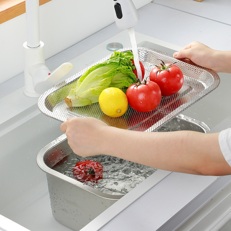 304不锈钢长方形沥水盆