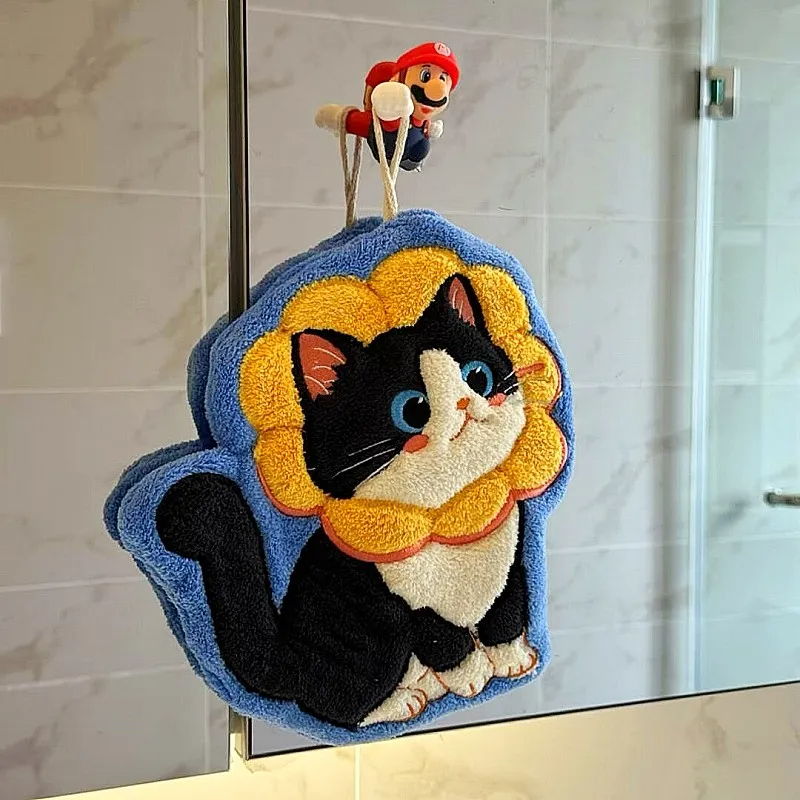 猫咪不掉毛卡通擦手巾