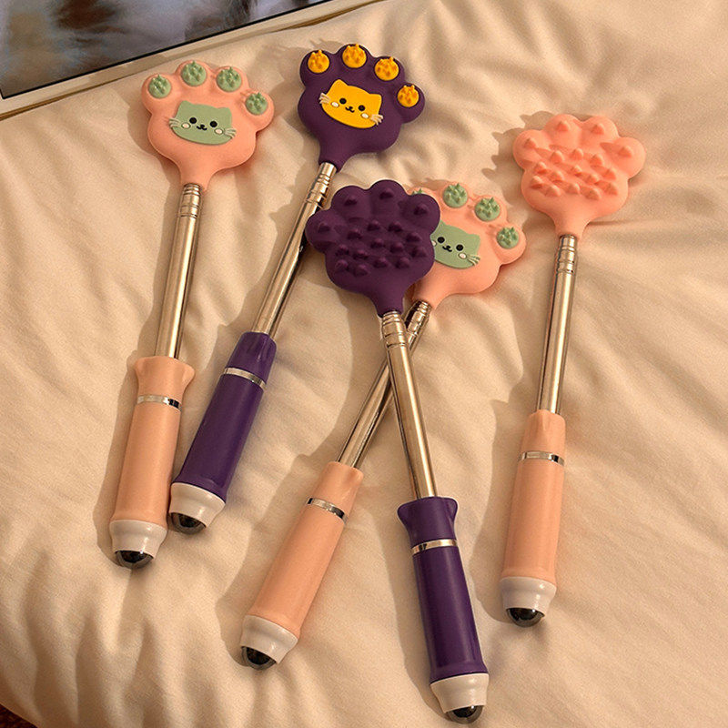 不求人痒痒挠抓背神器猫咪可伸缩多功能挠痒器家用不锈钢杆挠痒耙