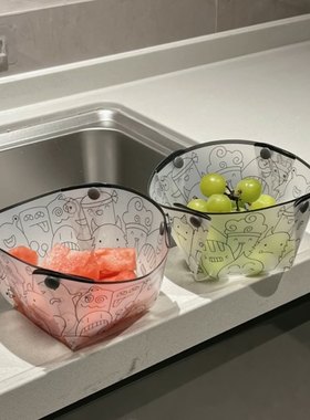 宿舍折叠碗便携式水果泡面碗