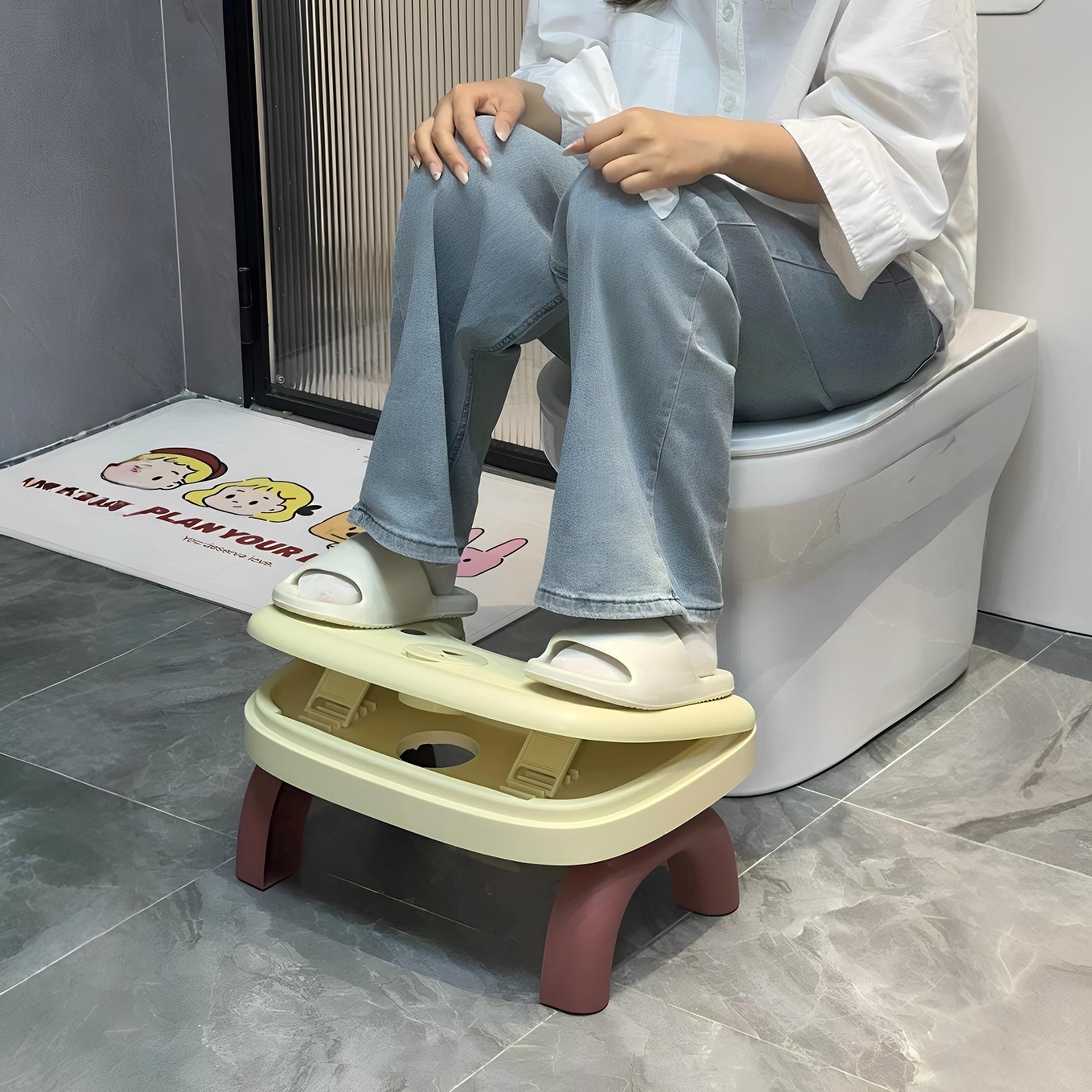 厕所可折叠调高马桶凳