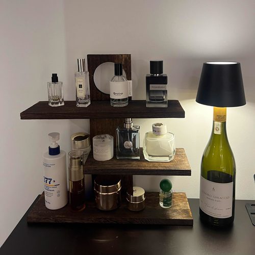 香水置物架实木收纳架