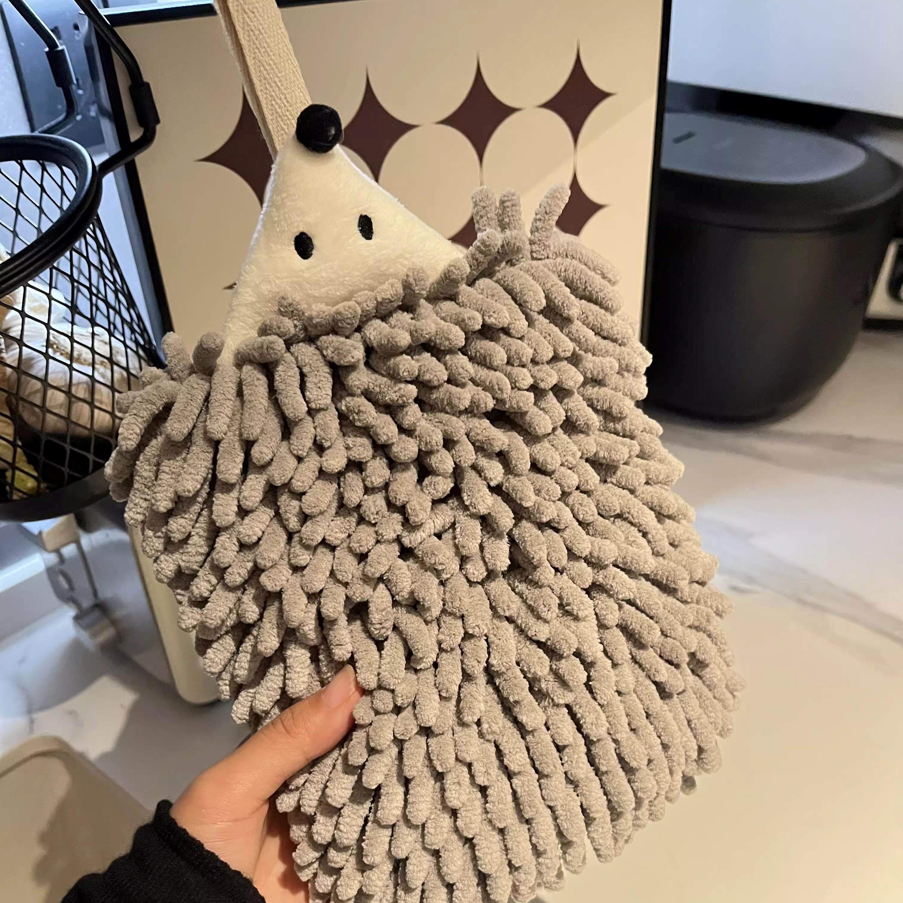 刺猬雪尼尔擦手巾挂式超强吸水加厚速干毛巾厕所不掉毛可爱擦手帕,家庭/个人清洁工具,厨房擦手巾,淘宝优惠券,粉丝福利购,淘宝优惠卷