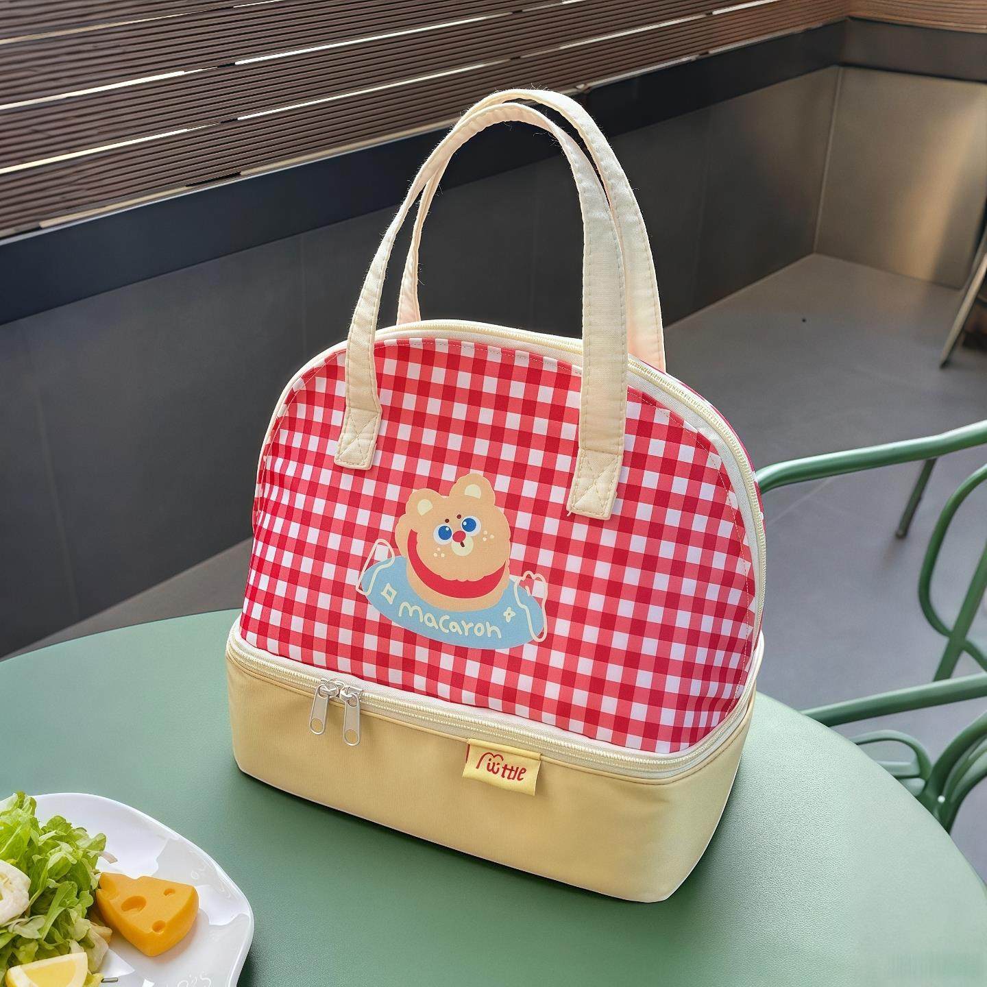 双层饭盒保温袋防水防油手提上班通勤便当包便携式加厚铝箔带饭包,收纳整理,饭盒袋,淘宝优惠券,粉丝福利购,淘宝优惠卷