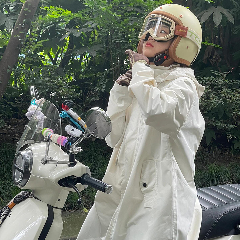 人车分离全身长款雨衣图片