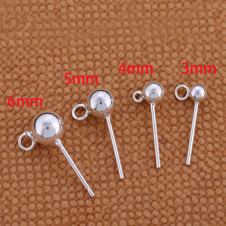 QIHANG S 볼 헤드 귀걸이 볼 헤드 매달려 링 귀걸이 수제 DIY 액세서리 귀걸이 귀 버클 액세서리