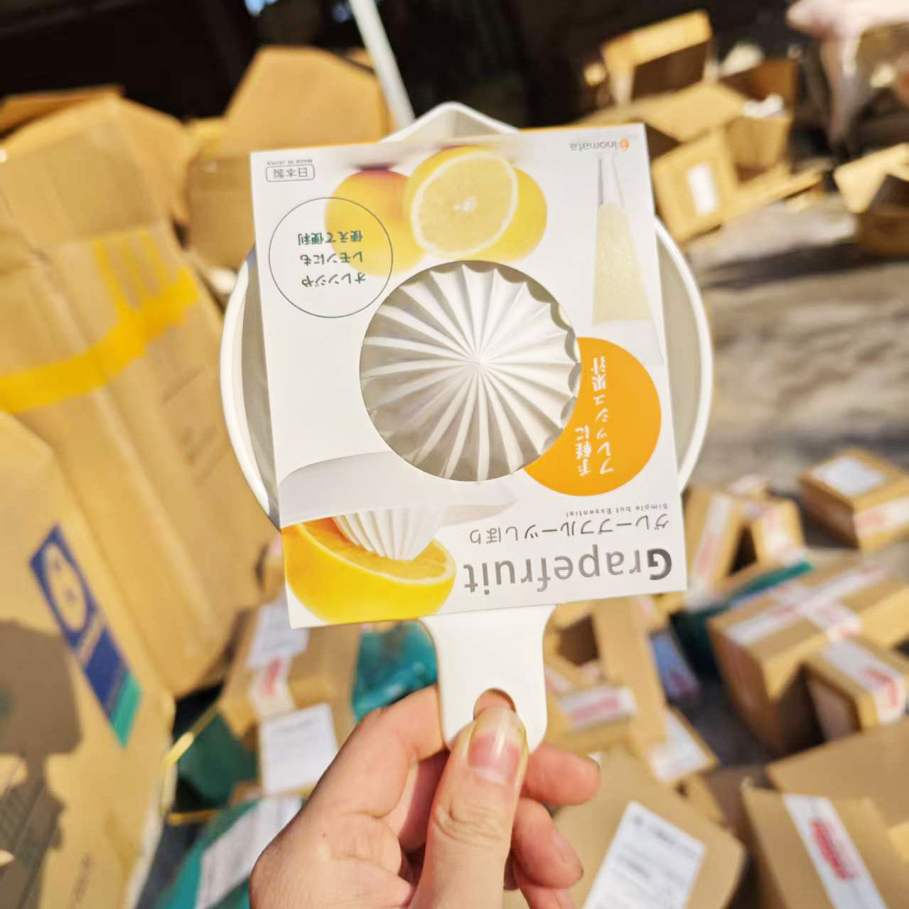 日本进口手动柠檬橙子榨汁器家用榨汁机手工挤汁器压水果原榨果汁