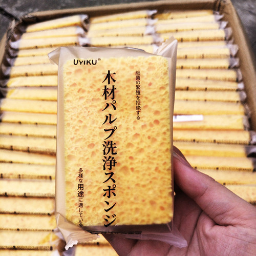 木浆海绵擦不占油吸水百洁布