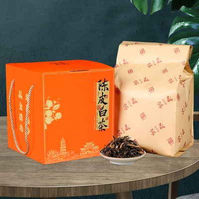 强韵陈皮白茶礼盒装节日送礼团购