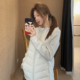 百搭立领拉链羽绒服女拼接时尚 E7Q8 韩系修身 保暖白鸭绒棉服外套