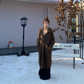 毛衣开衫 E7Q8 韩系系扣长款 外套女休闲百搭宽松慵懒简约针织大衣