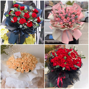 同城鲜花速递鄂州花店玫瑰花束情人节礼物订婚生日配送老婆女朋友