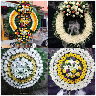 铜陵铜官区义安区枞阳县鲜花同城配送殡仪馆白事花圈祭奠丧事花蓝