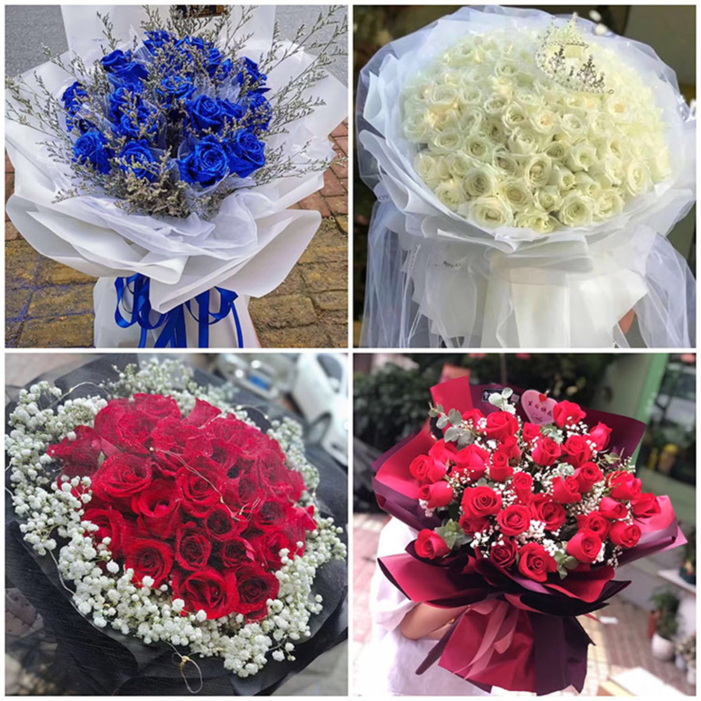 乌鲁木齐新市区水磨沟区同城鲜花速递七夕表白玫瑰花束送女友老婆