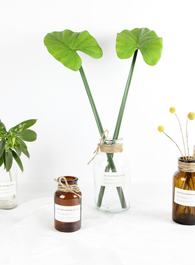 ins网红天然干花棉花麦穗永生花真花花束兔尾草插花客厅装饰摆件