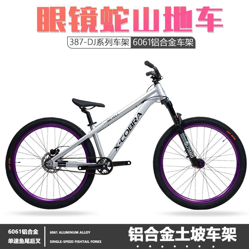 眼镜蛇正品387-DJ 硬尾山地车土坡车泵道越野训练进阶级专业土坡