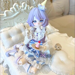 新款正版晚安大小姐淡雪深冬系列特六BJD可动人偶盲盒周边摆件