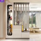 简约现代双面多功能屏风入户玄关隔断柜客厅装 柜酒柜 饰柜进门鞋