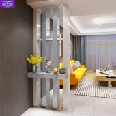 饰柜组合 北欧门厅装 客厅屏风 双面 现代简约烤漆玄关实木柱隔断