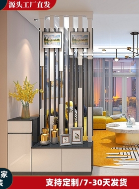 玄关隔断柜 客厅 装饰柜 进门玄关柜鞋柜白色烤漆 门厅装饰屏风柜