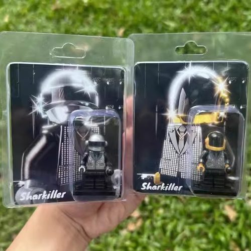 Daft Punk积木挂件蠢朋克积木钥匙扣Sharkiller积木人仔