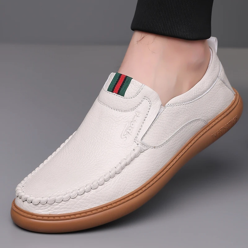 夏季男士头层牛皮豆豆鞋驾车鞋