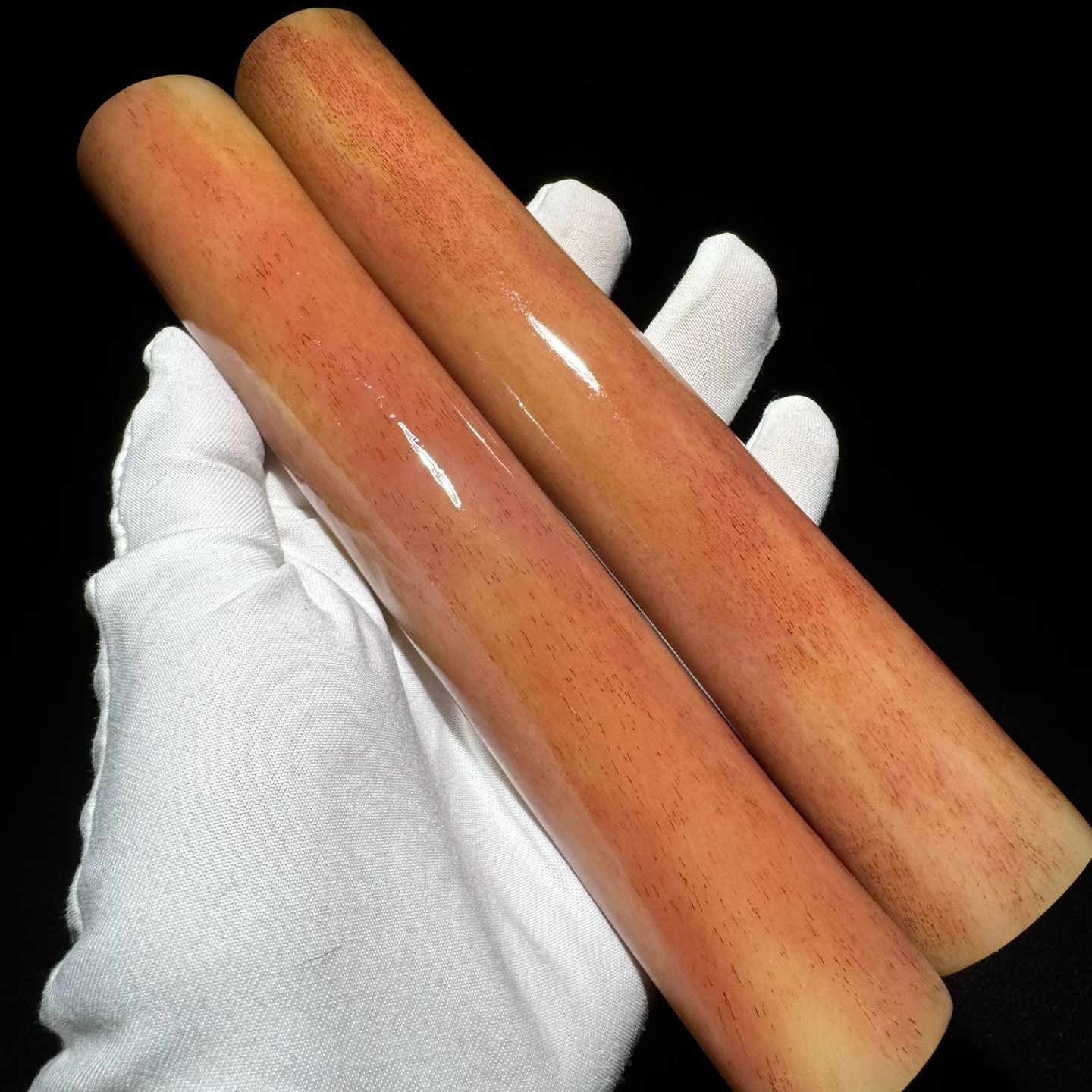 天然真骨满血料喵喵驼骨棒纹腿骨摆件DIY打磨雕刻 酒料文玩收藏送