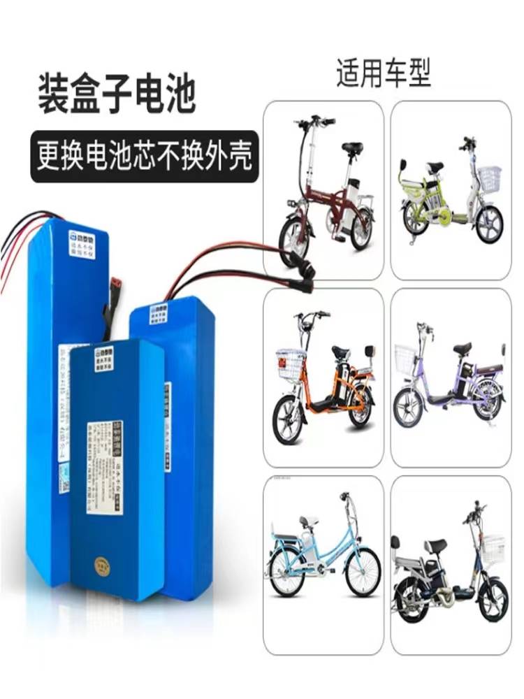 电动车锂电池48v动力电芯滑板折叠代步车智能可定制内置60v均衡