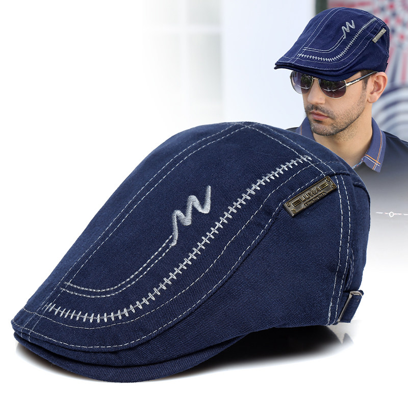 全棉四季款鸭舌帽刺绣户外休闲百搭贝雷帽男生女士鸭嘴帽春秋单帽