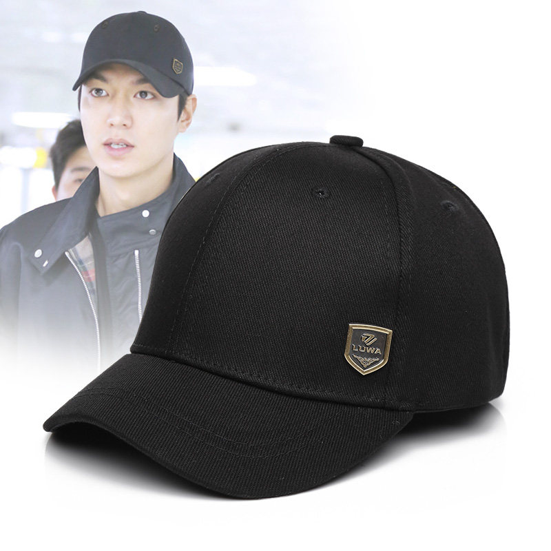全封口短檐棒球帽男士春秋天新款小沿鸭舌帽潮韩版时尚棉质后封口