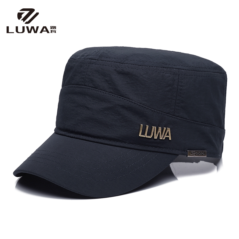 平顶帽男士中老年可调节大头围