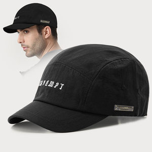 路瓦春夏季棒球帽男女短帽檐登山遮阳防晒帽速干透气鸭舌帽刺绣潮