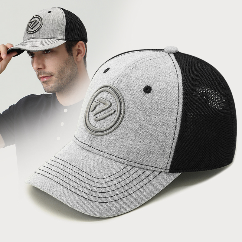 路瓦棒球帽男夏季网眼透气刺绣